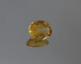 1.32 CTS. BRILLIANT YELLOW GOLD OVAL CUT MONTANA SAPPHIRE