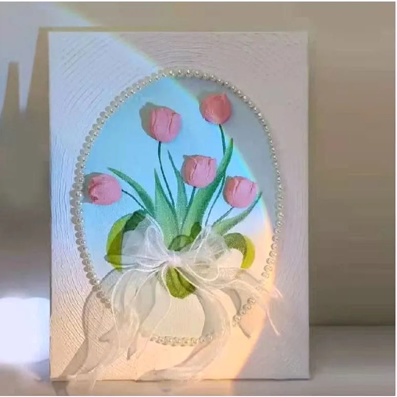 3D DIY Tulip Pearl Painting Decoration