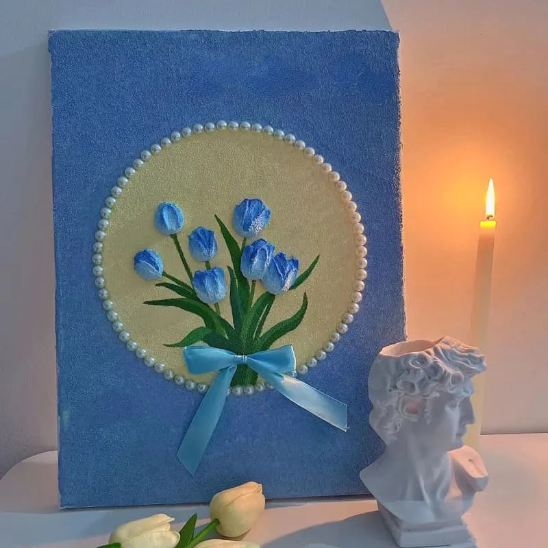 3D DIY Tulip Pearl Painting Decoration