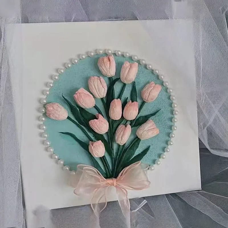 3D DIY Tulip Pearl Painting Decoration