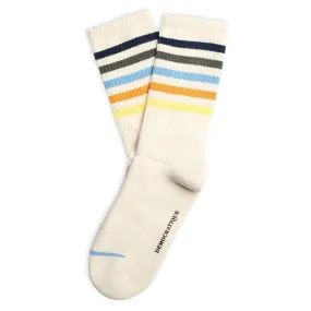 6-pack Athletique Classique Super Stripes Organic Cotton Off White / Shaded Blue / Army / Palm Springs Blue / Soft Orange / Pale