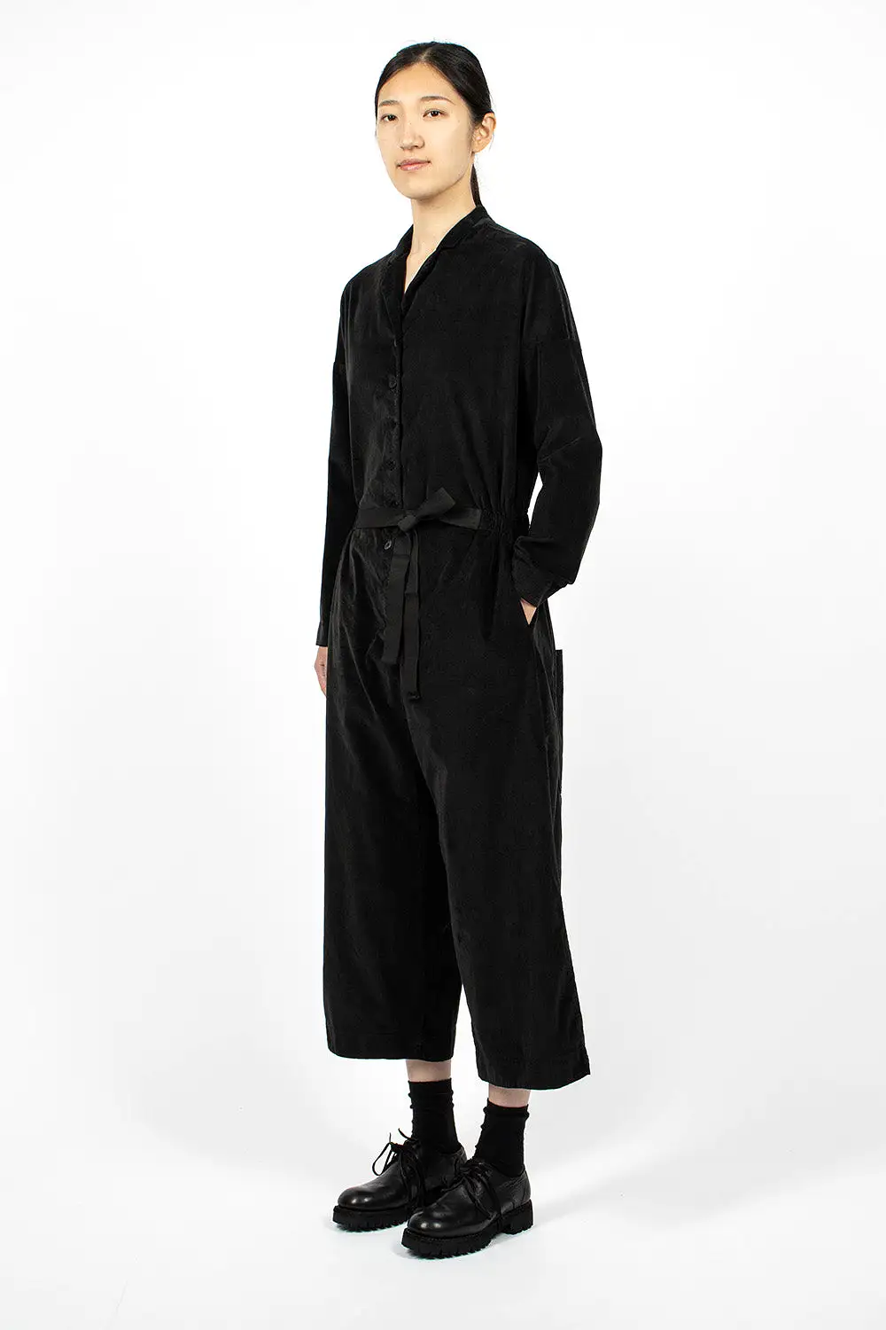 60_03 Velvet Jumpsuit Slate