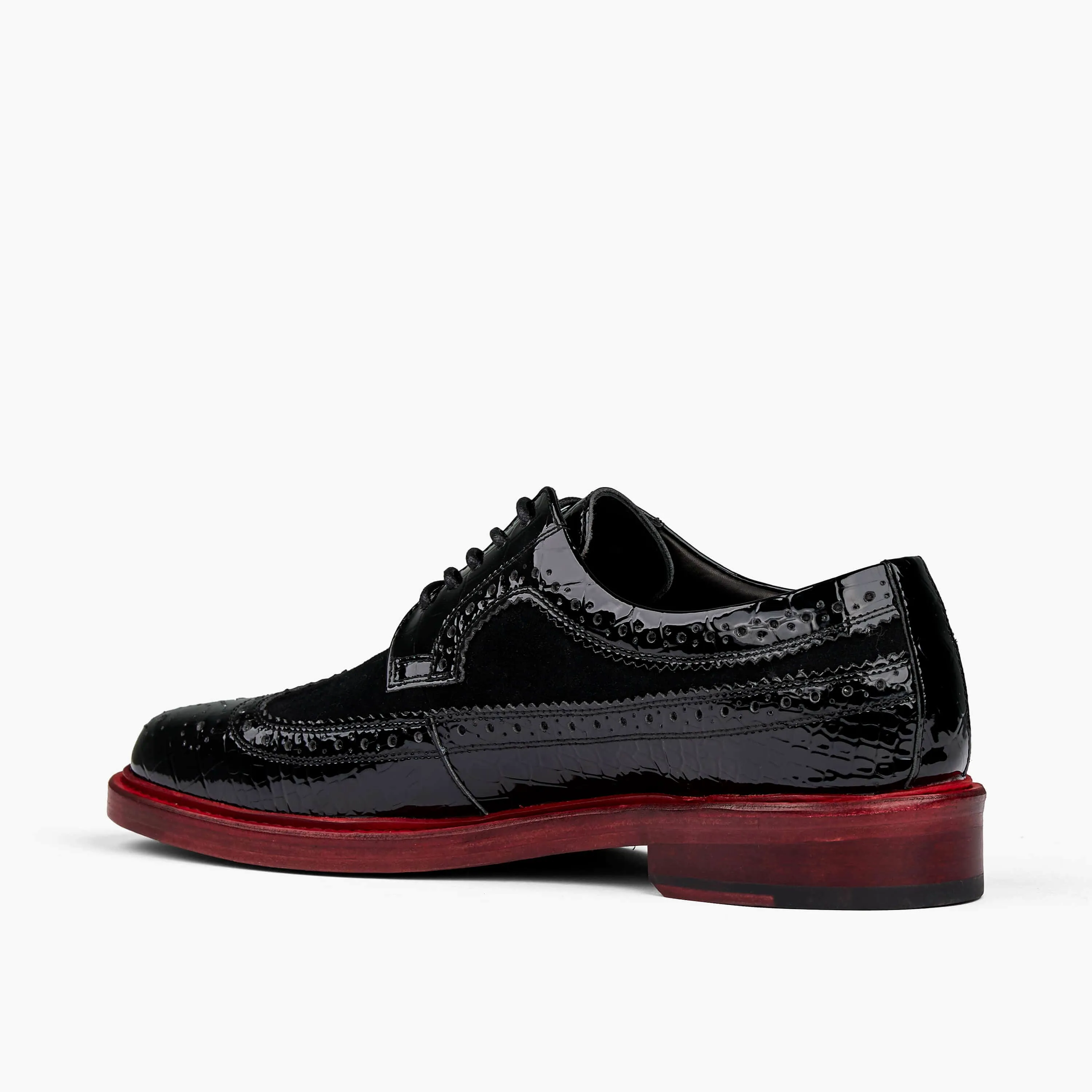 Alexander Black Patent Leather Longwings