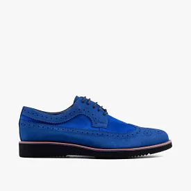 Alexander Cobalt Suede Longwing Sneakers