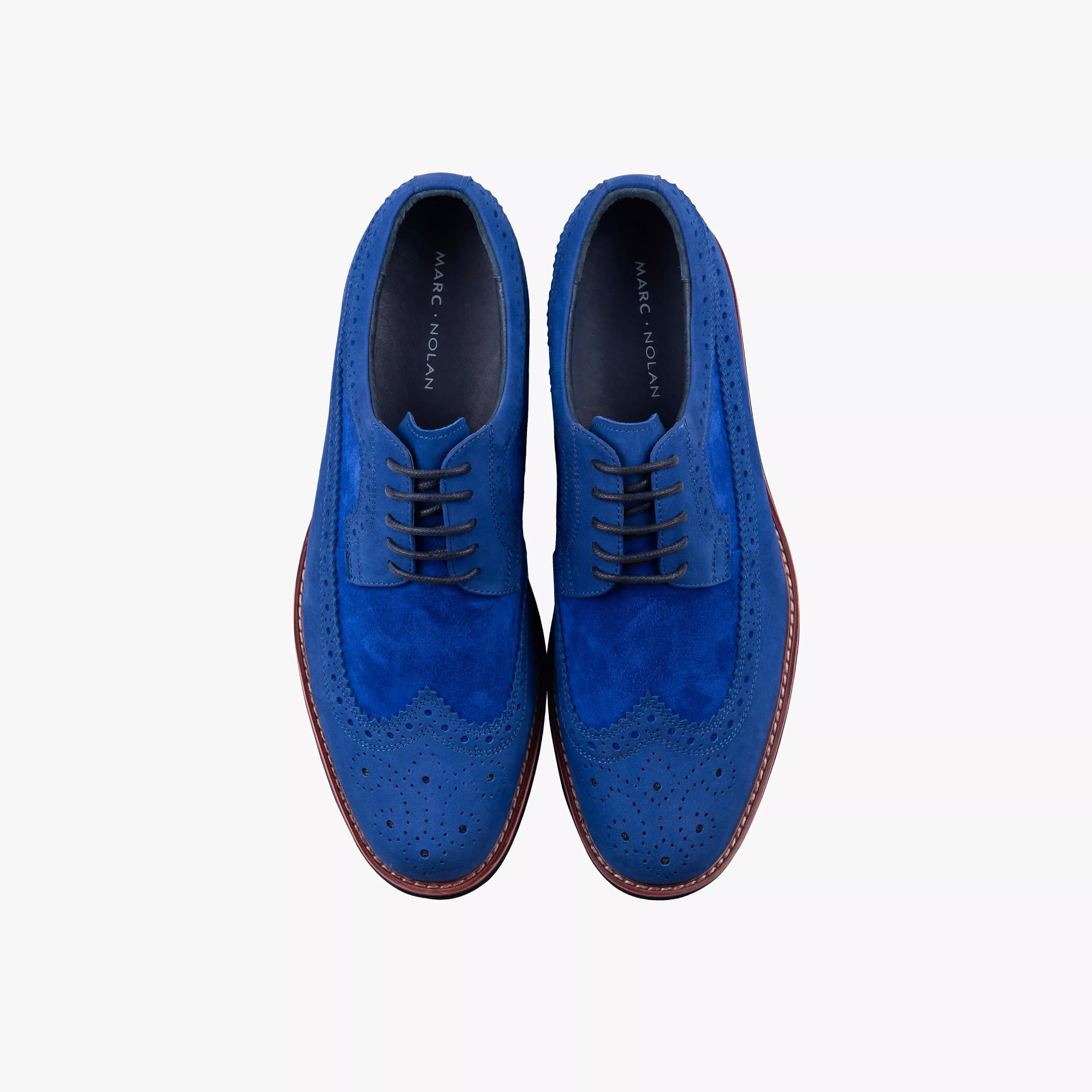 Alexander Cobalt Suede Longwing Sneakers