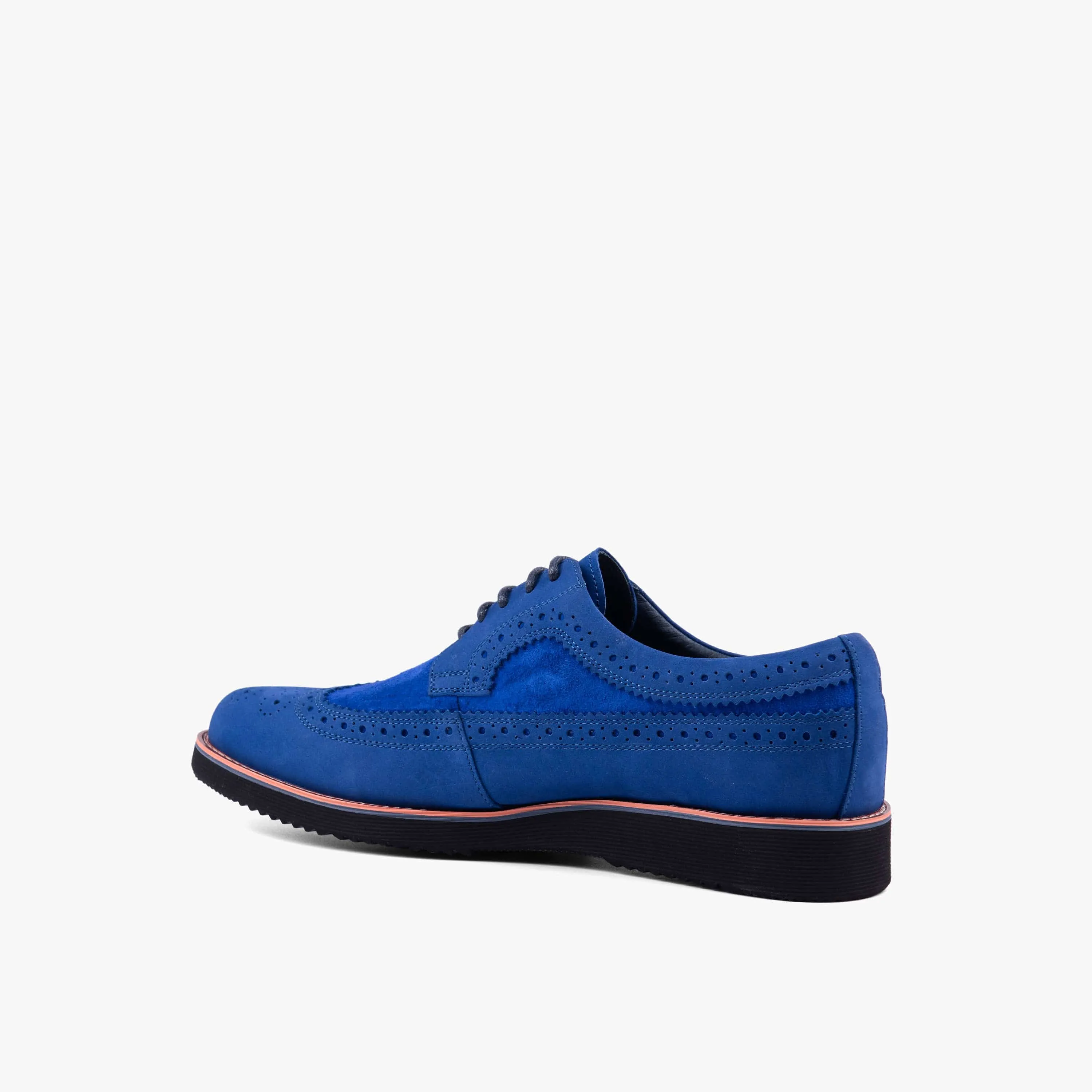 Alexander Cobalt Suede Longwing Sneakers