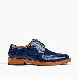 Alexander Navy Patent Leather Longwings