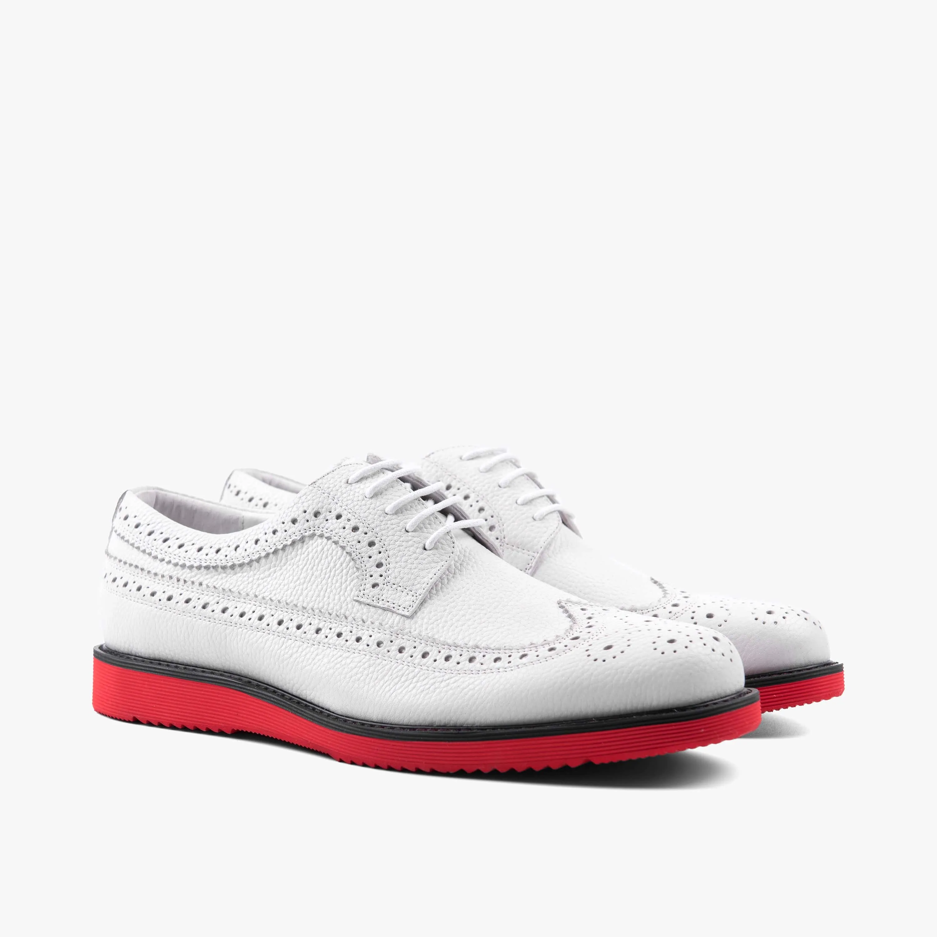 Alexander White Leather Longwing Sneakers