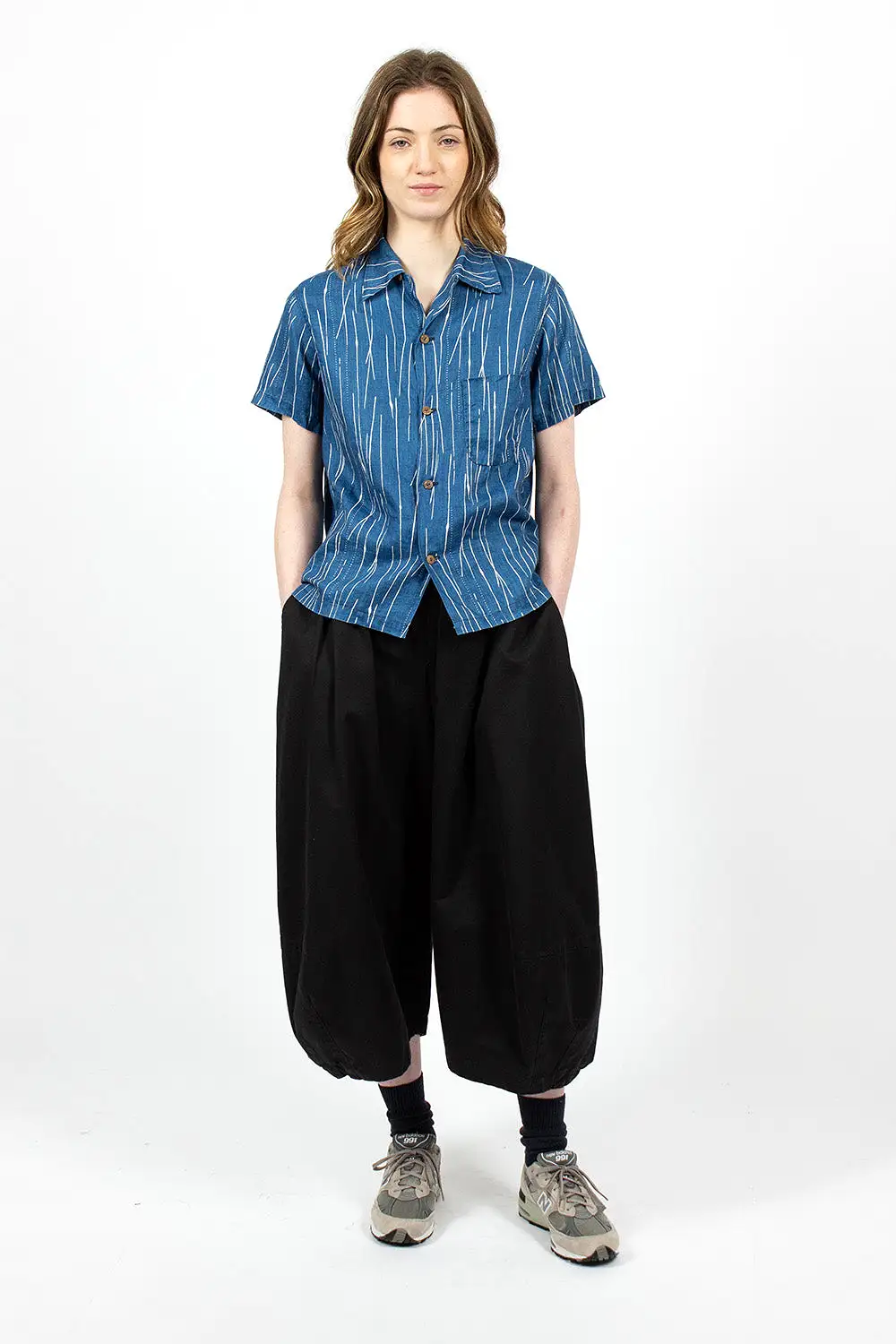 Aloha French Linen Shirt Indigo