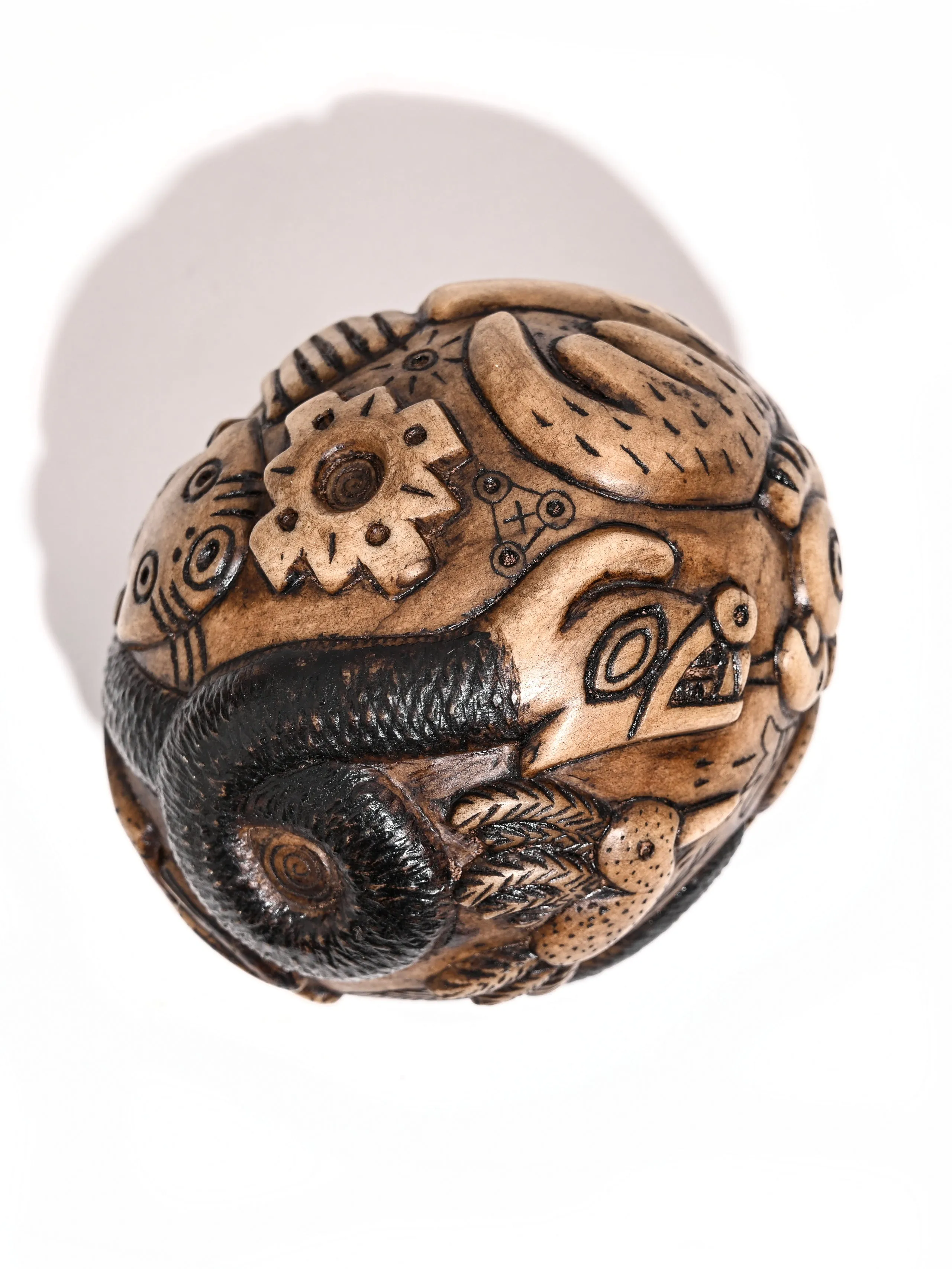 Andean Mother Egg Stone Carving