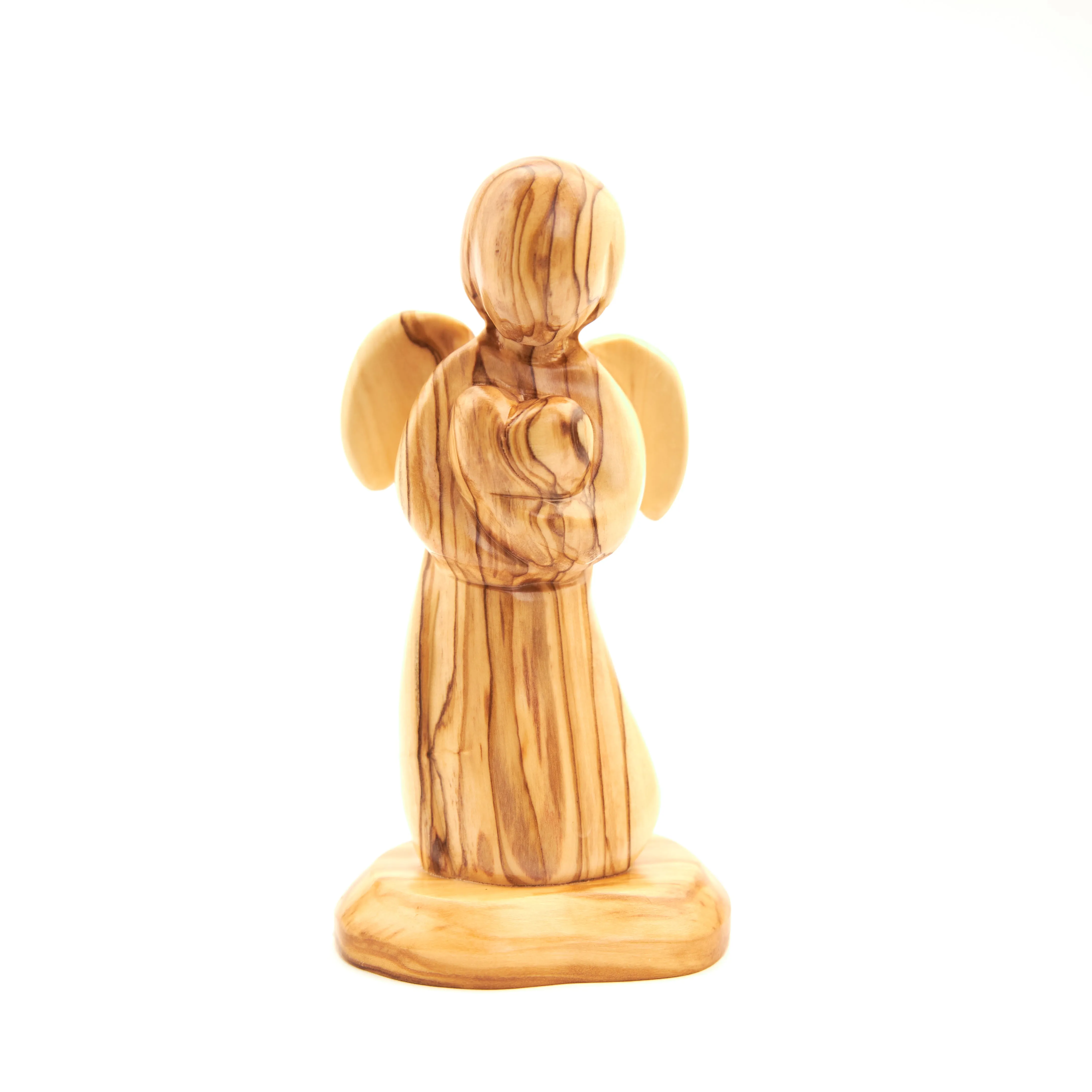 Angel Holding Heart, 5.9 Carving from Holy Land