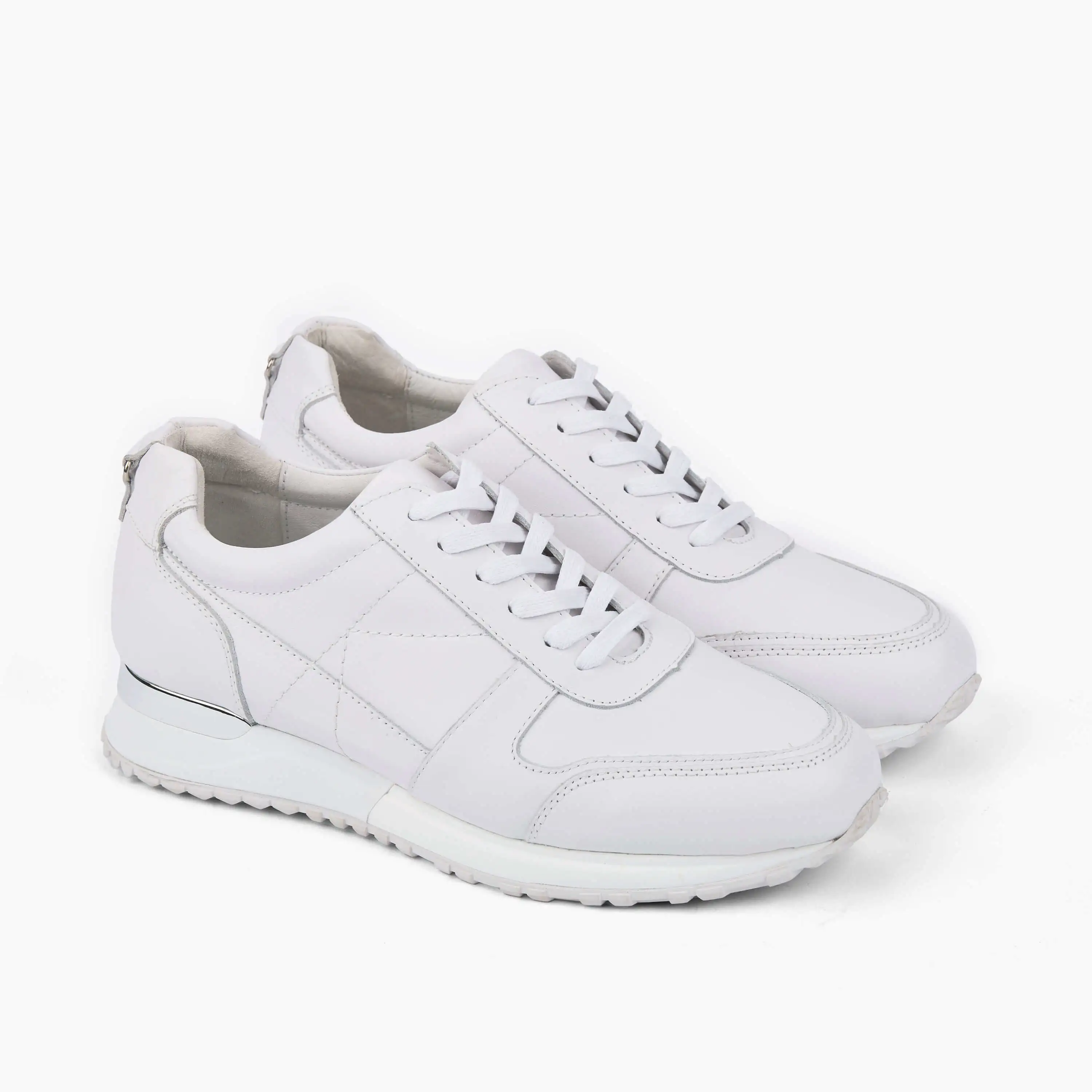 Ash White Leather Trainers