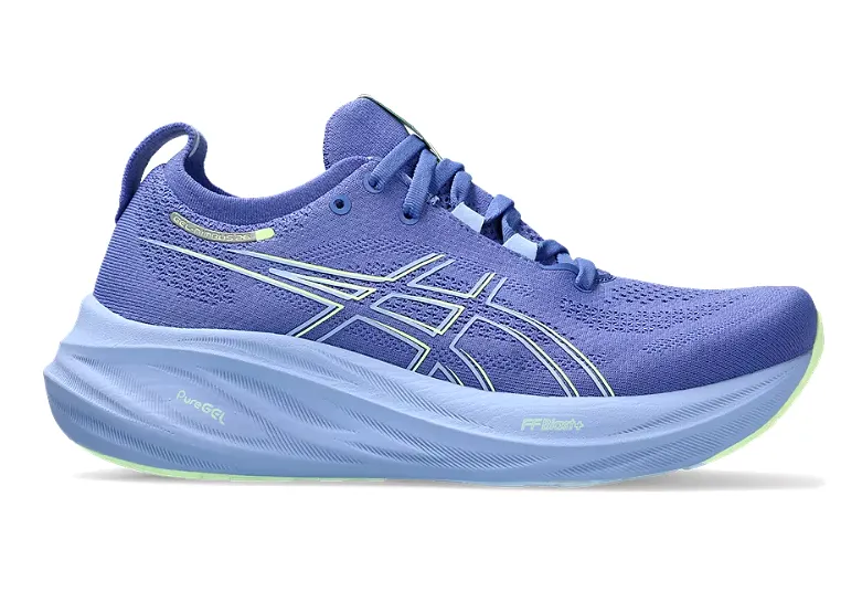 Asics Gel-Nimbus 26 (B Width) - Sapphire/ Light Blue (Womens)