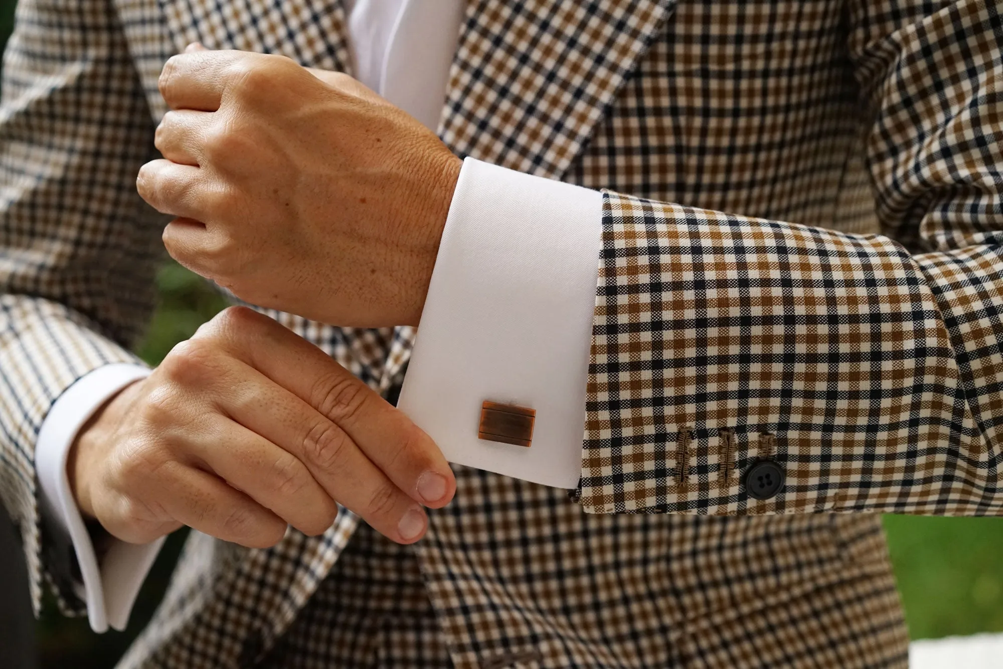 Bateman Antique Copper Cufflinks