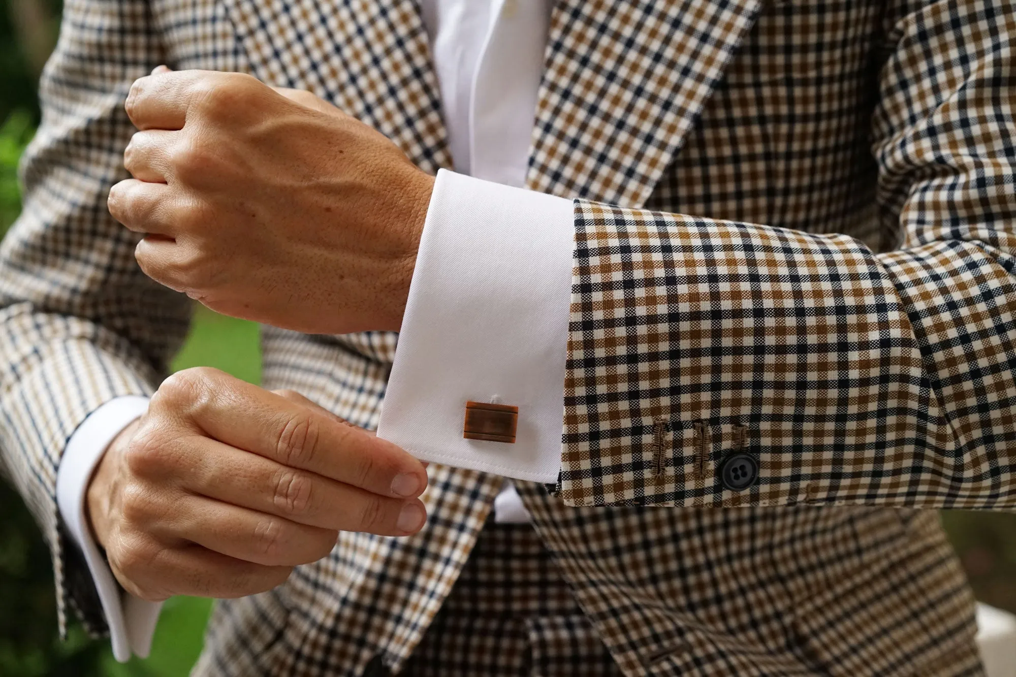 Bateman Antique Copper Cufflinks