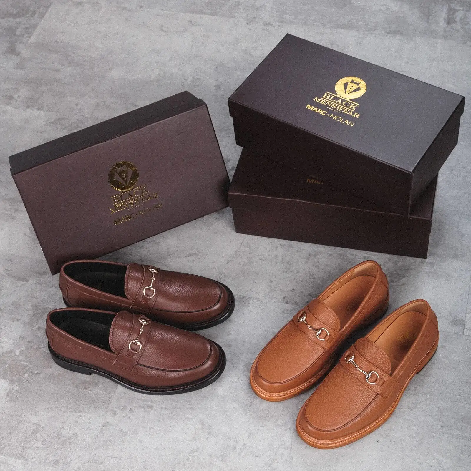 Black Menswear The Gentleman Chocolate Bit Loafers