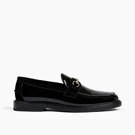 Boardwalk Black Patent Leather Horse-Bit Loafers