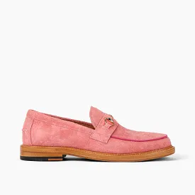 Boardwalk Rouge Suede Horse-Bit Loafers