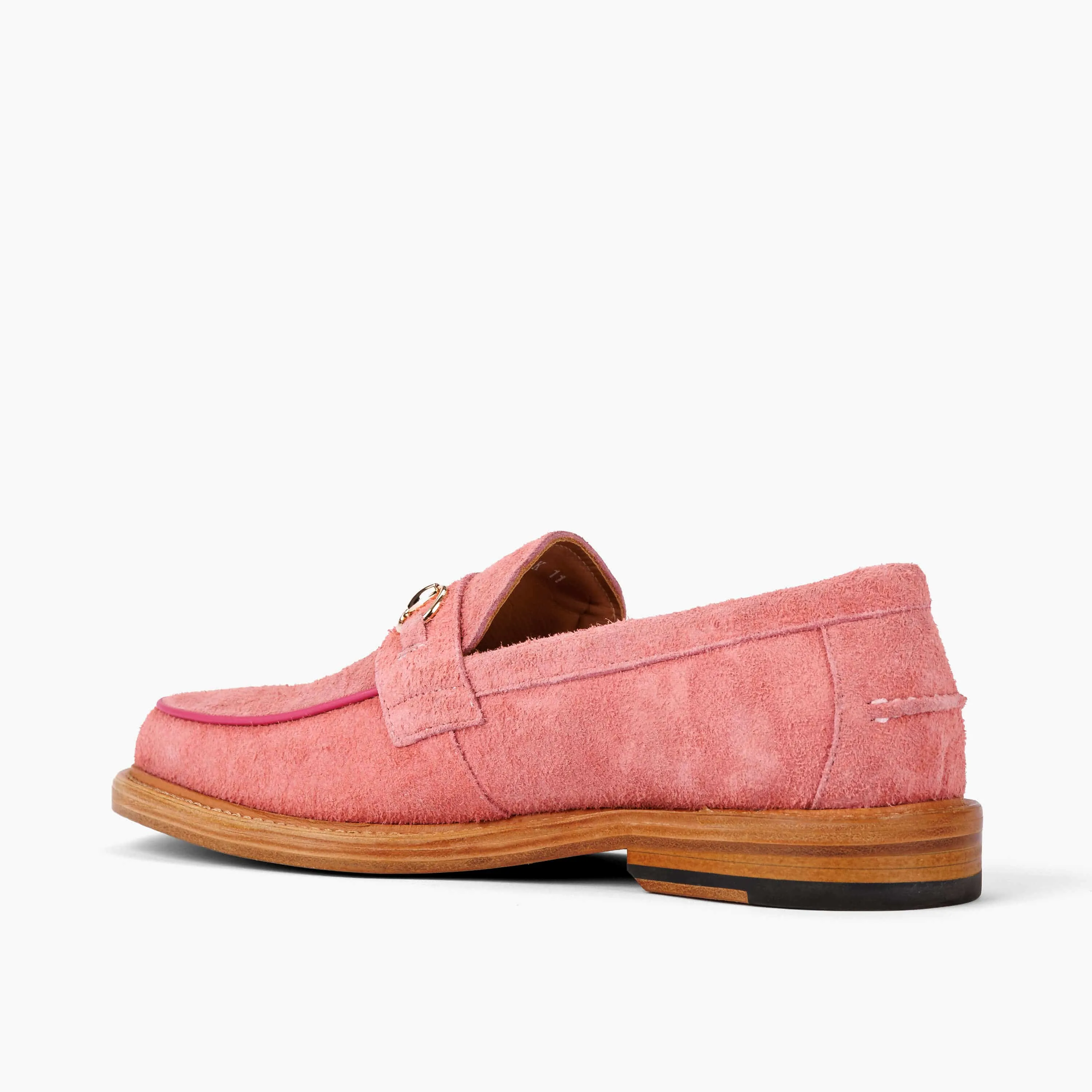 Boardwalk Rouge Suede Horse-Bit Loafers