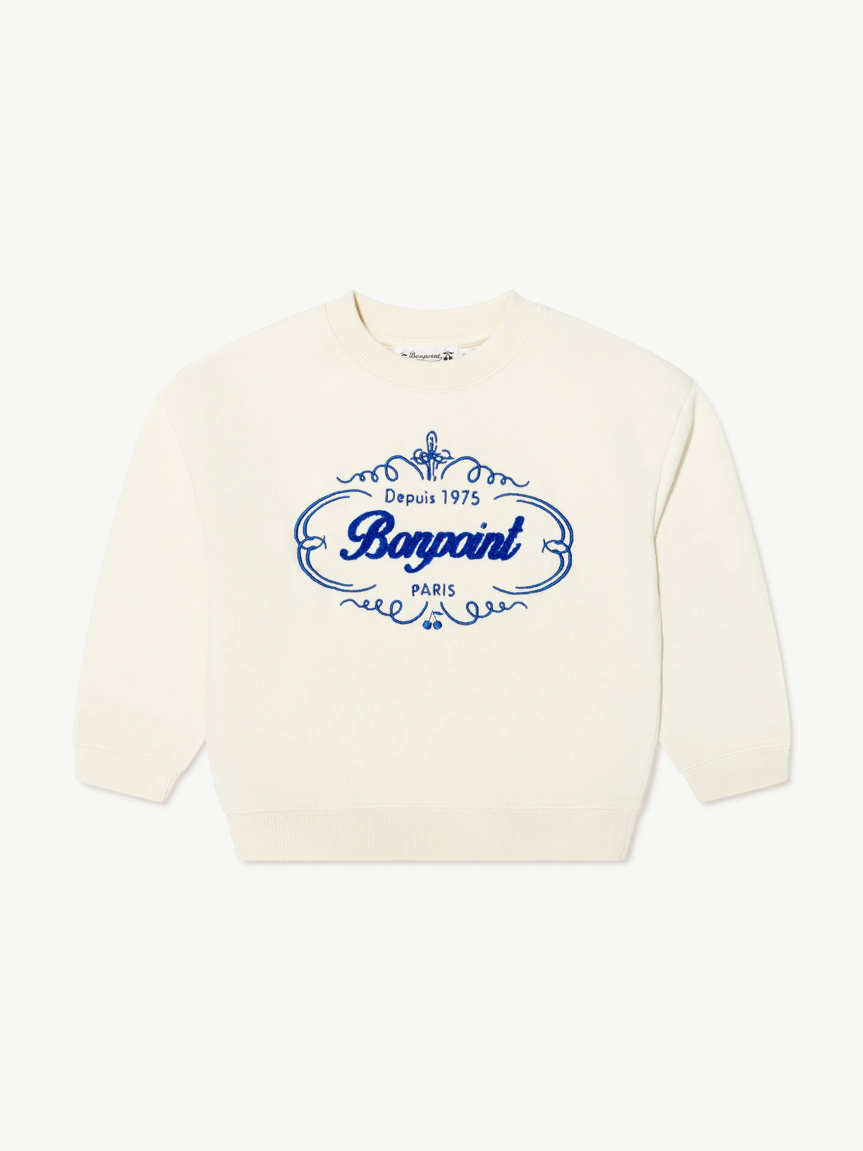 Bonpoint - Kids Tonino Logo Sweatshirt in White | Childsplay Clothing