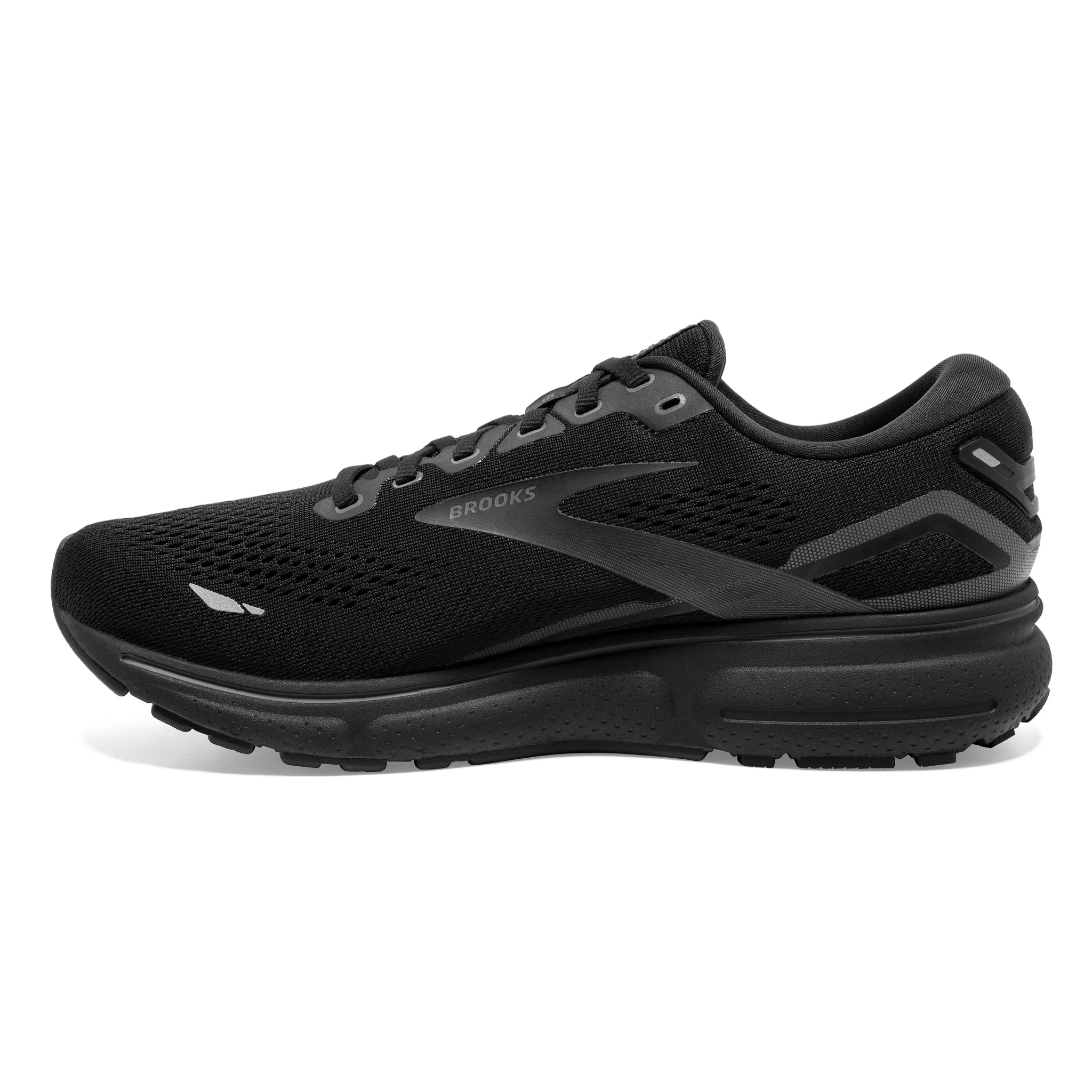 Brooks Men's 110393 020 Ghost 15 Black Black Ebony Cushion Neutral Running Shoes