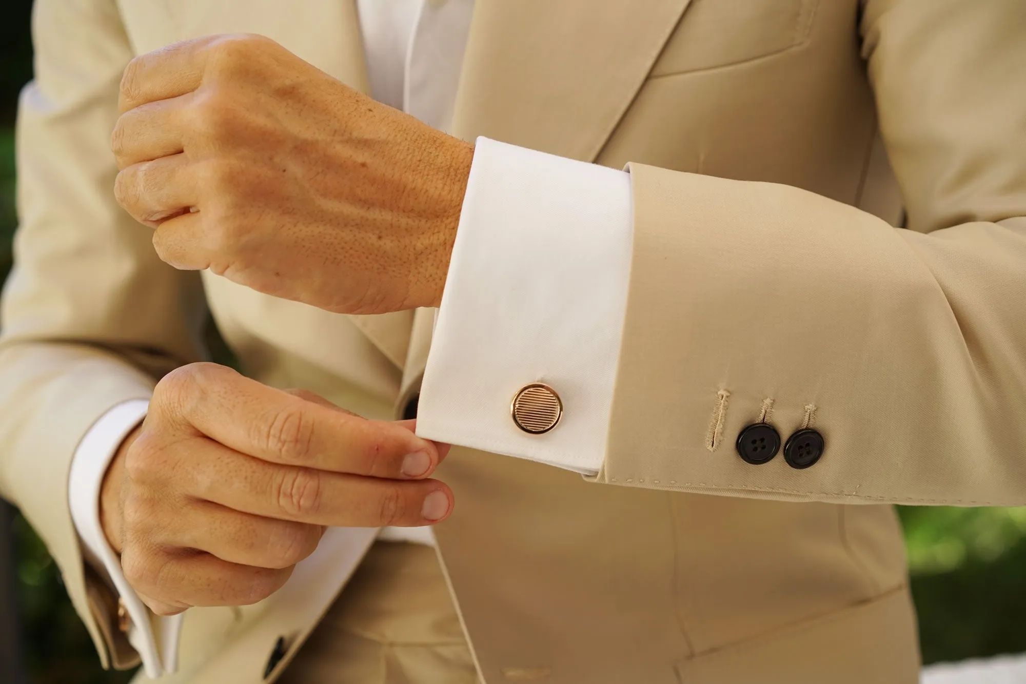 Chairman Rose Gold Cufflinks