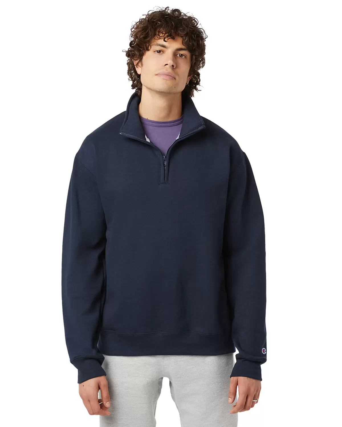 Champion Clothing S450 Powerblend® Quarter-Zip Sweatshirt SKU: S450