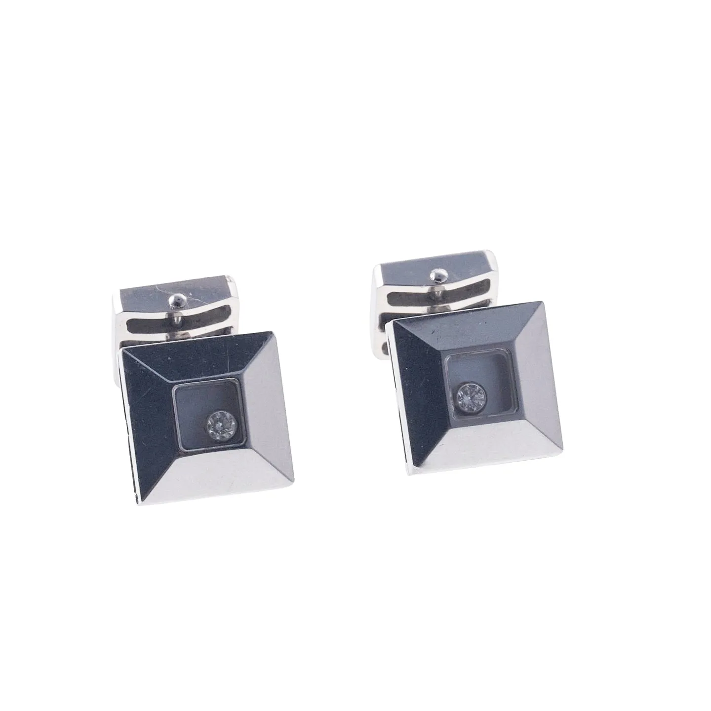 Chopard Happy Diamonds White Gold Cufflinks