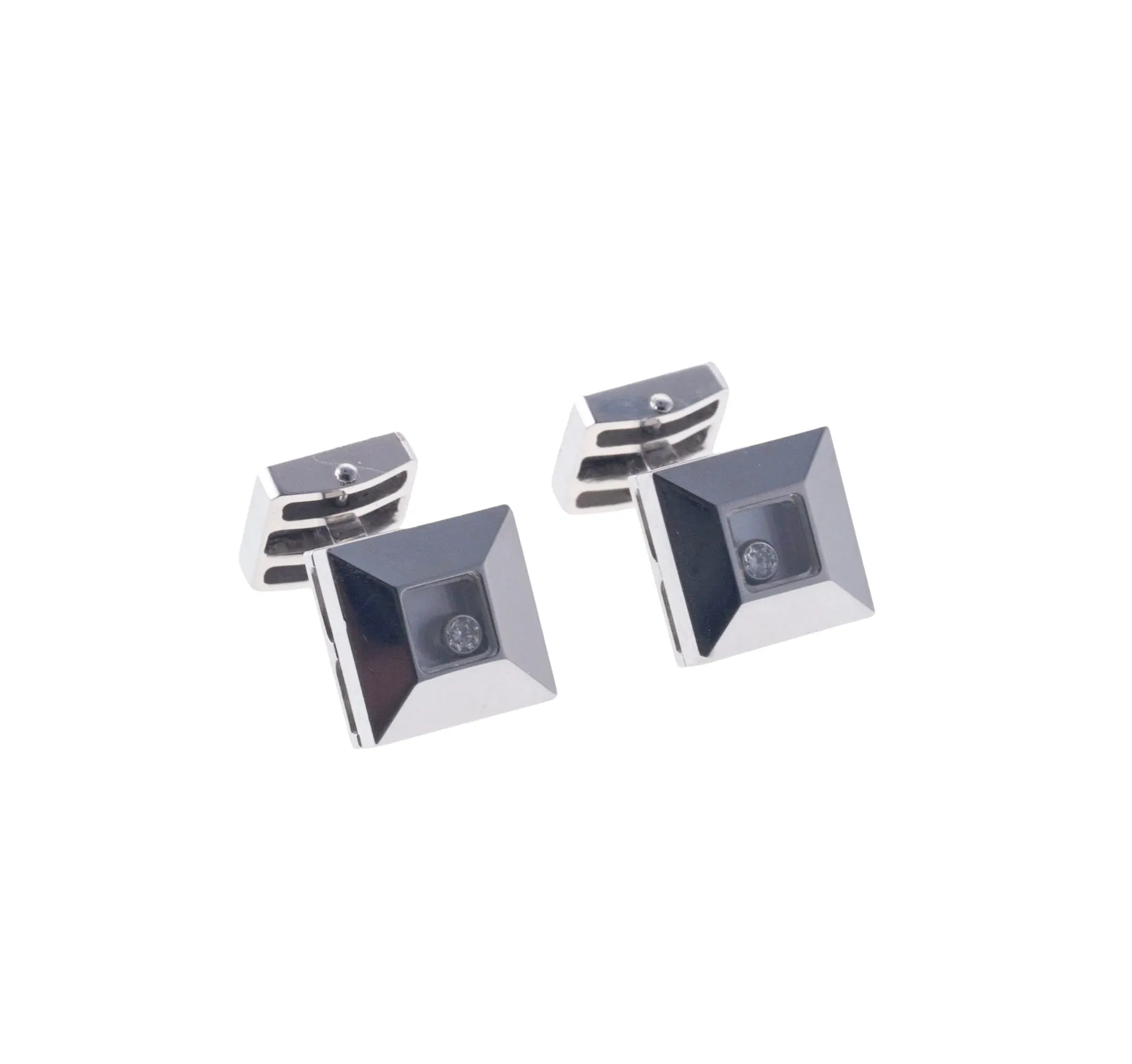 Chopard Happy Diamonds White Gold Cufflinks