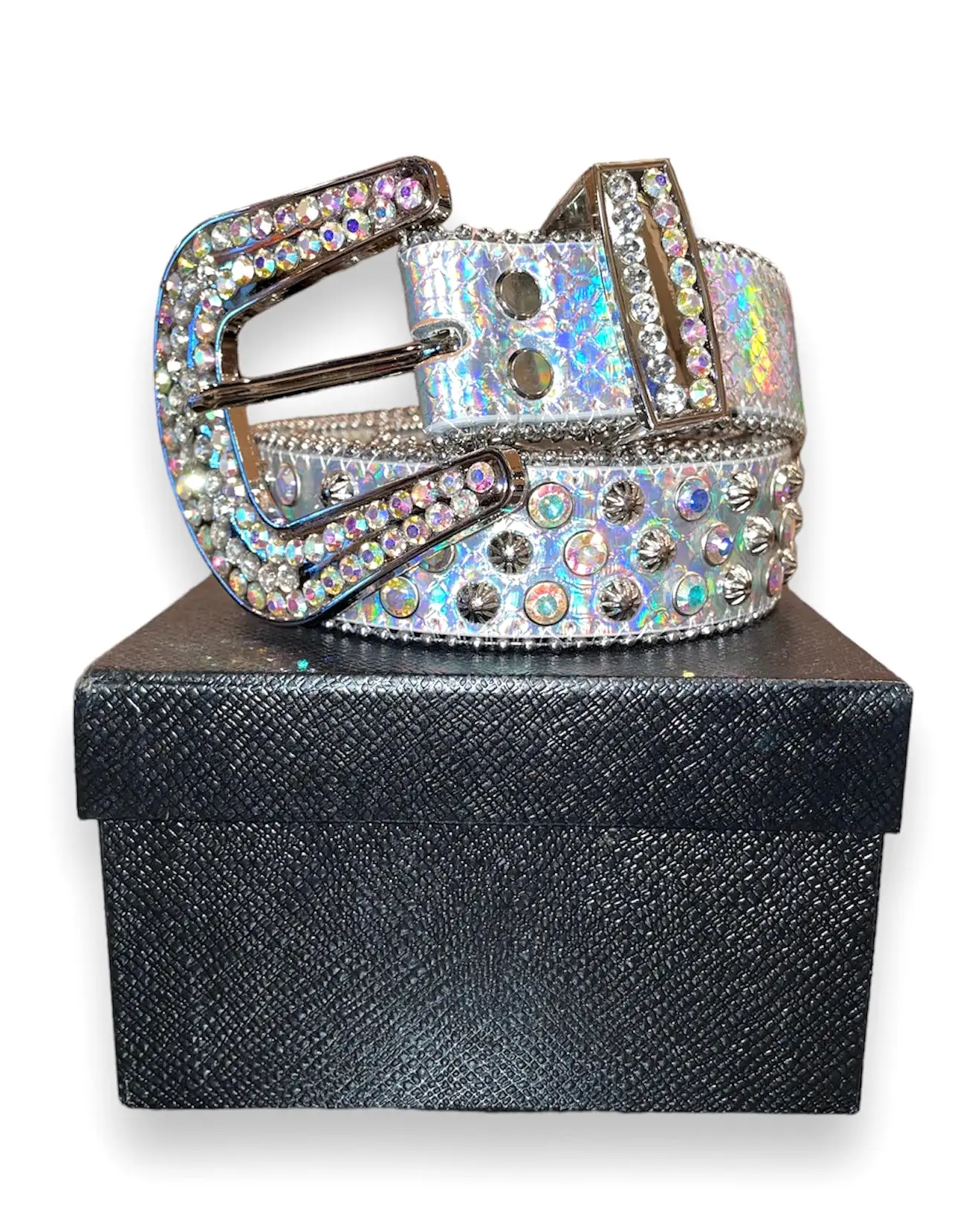 Chromatic Rhinestone Belt