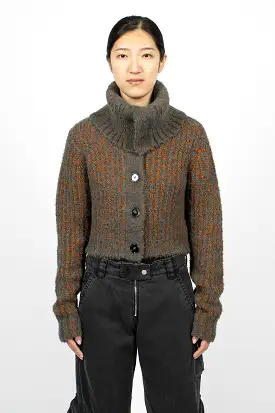 Chunky Cardigan Rust/Multi