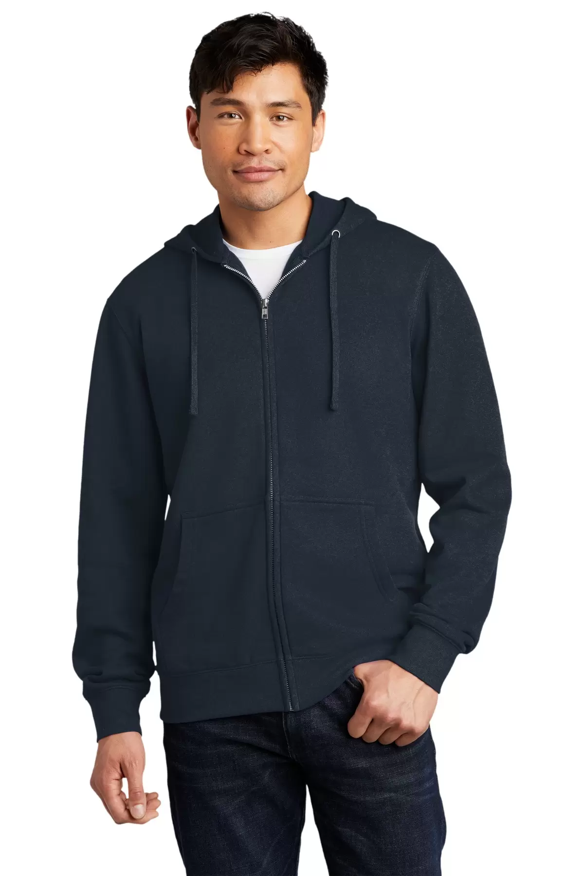 District Clothing DT6102 District   V.I.T.  Fleece Full-Zip Hoodie SKU: DT6102