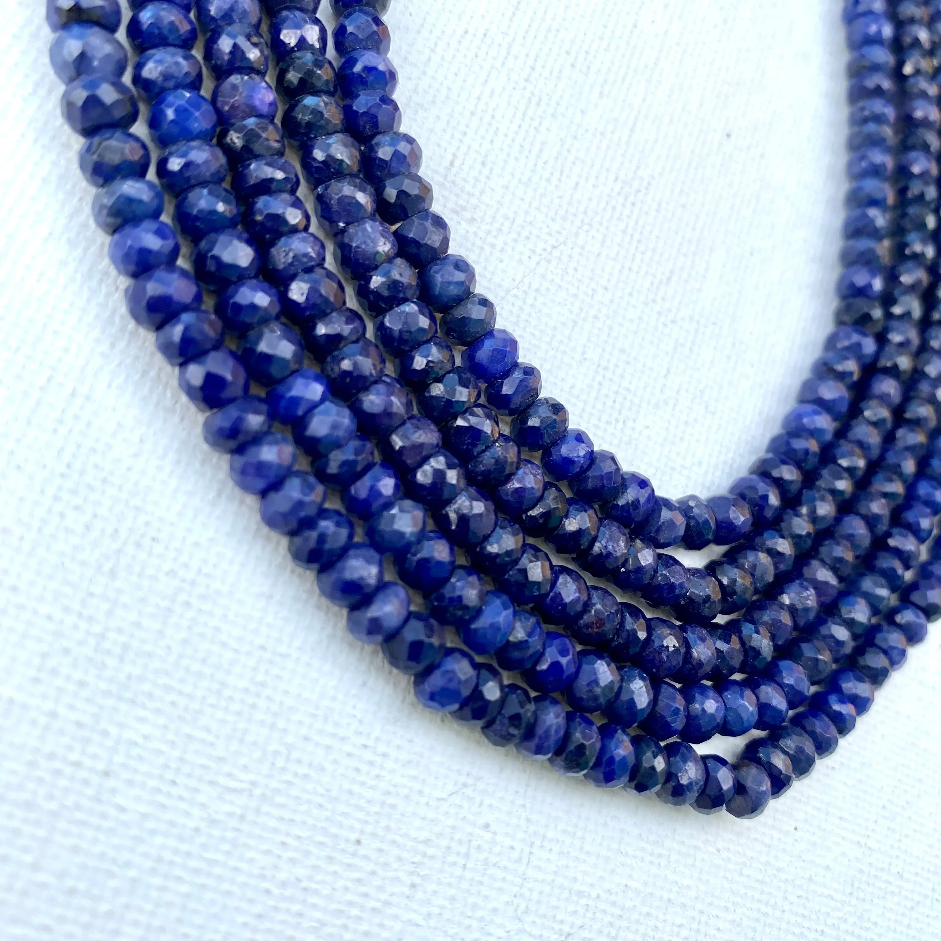 Dyed Faceted Sapphire Strand