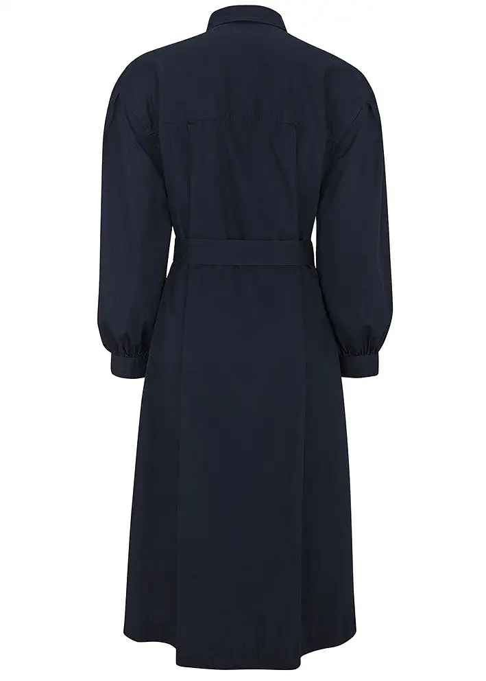 Esmé Studios Claire Midi Shirt Dress ES422-718 Kjole - Dark Sapphire