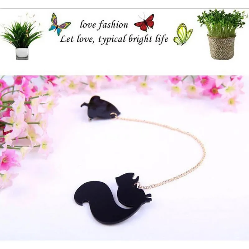 For Women Hotsale able Creative Brooch Fruit Squirrel Birds Butterflies Cat Brooches Pins SM6