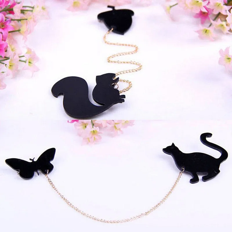 For Women Hotsale able Creative Brooch Fruit Squirrel Birds Butterflies Cat Brooches Pins SM6