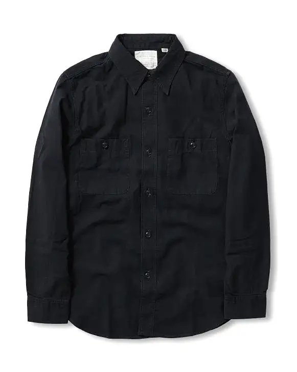 Fullcount Black Chambray Work Shirt