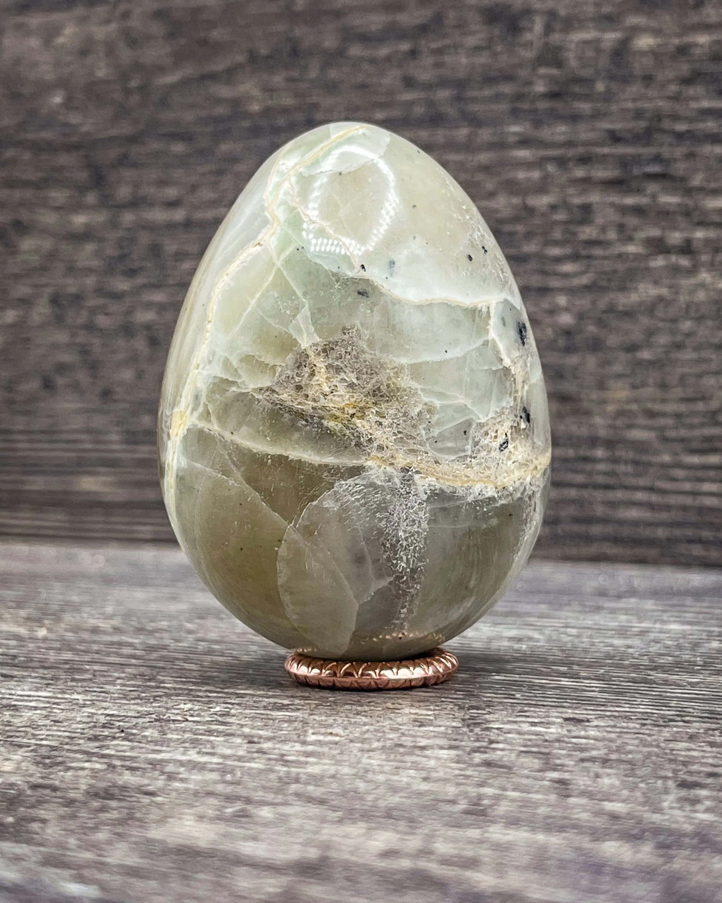 Garnierite Egg Carving, 167g