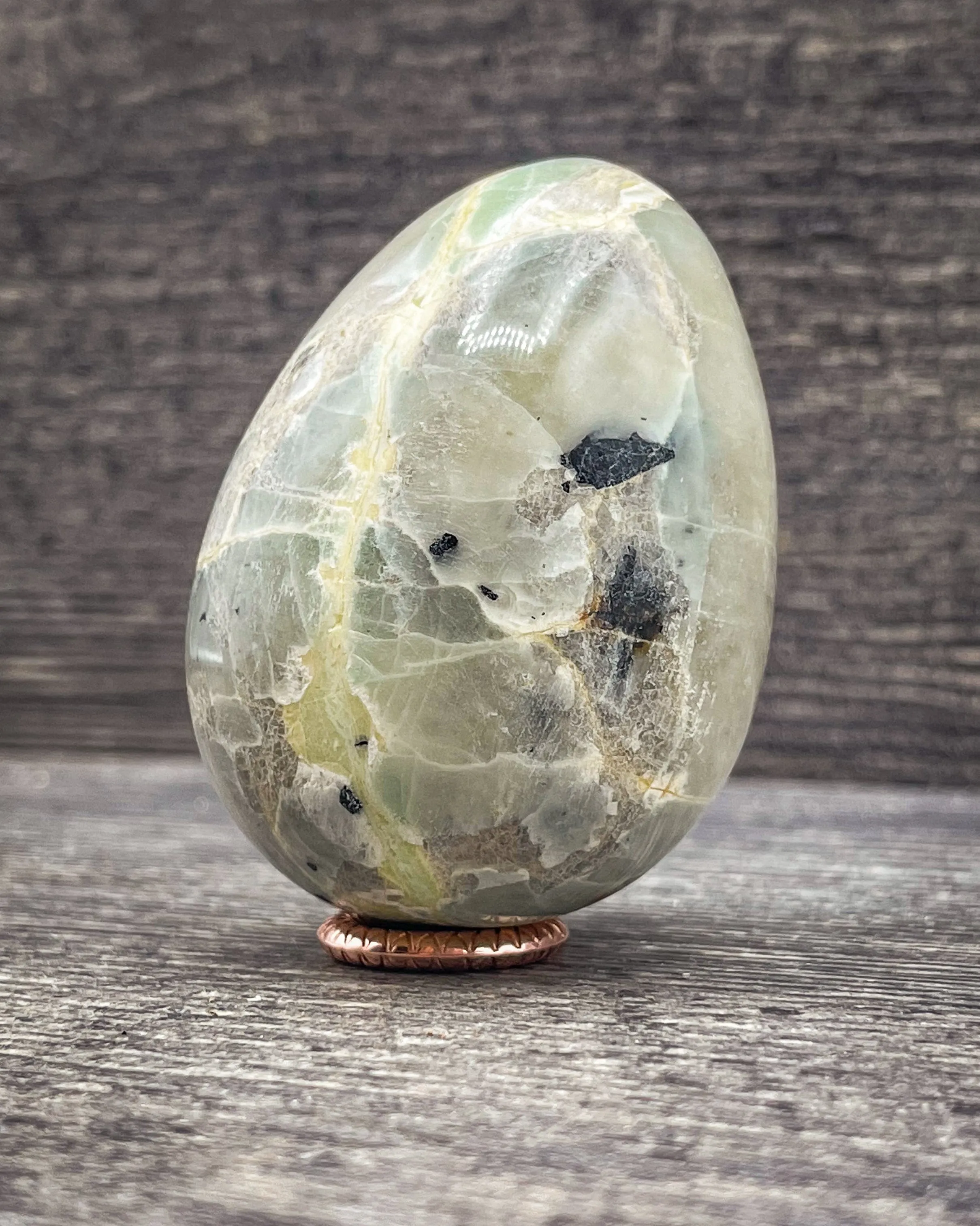 Garnierite Egg Carving, 167g