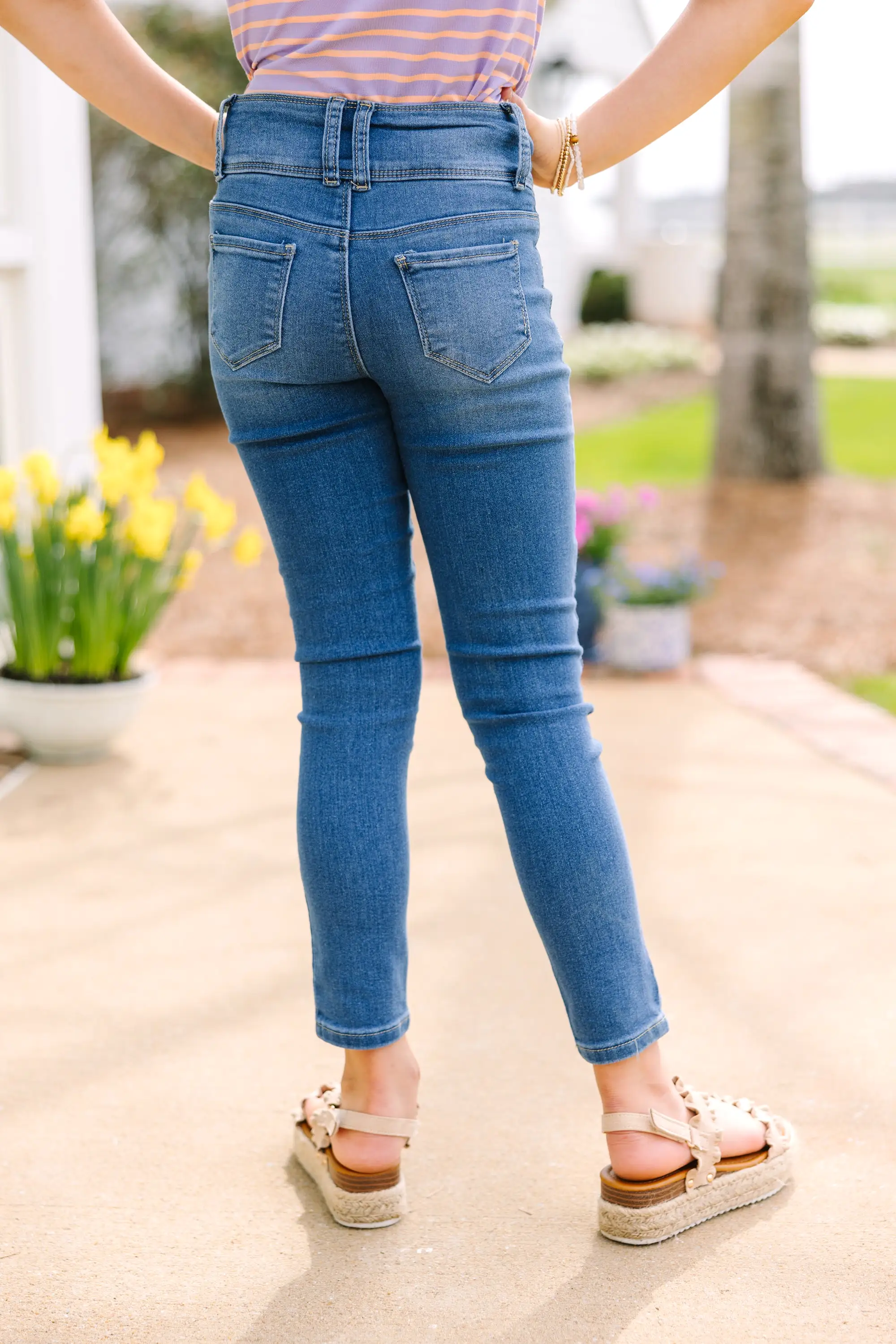 Girls: All Together Now Medium Wash Skinny Jeans