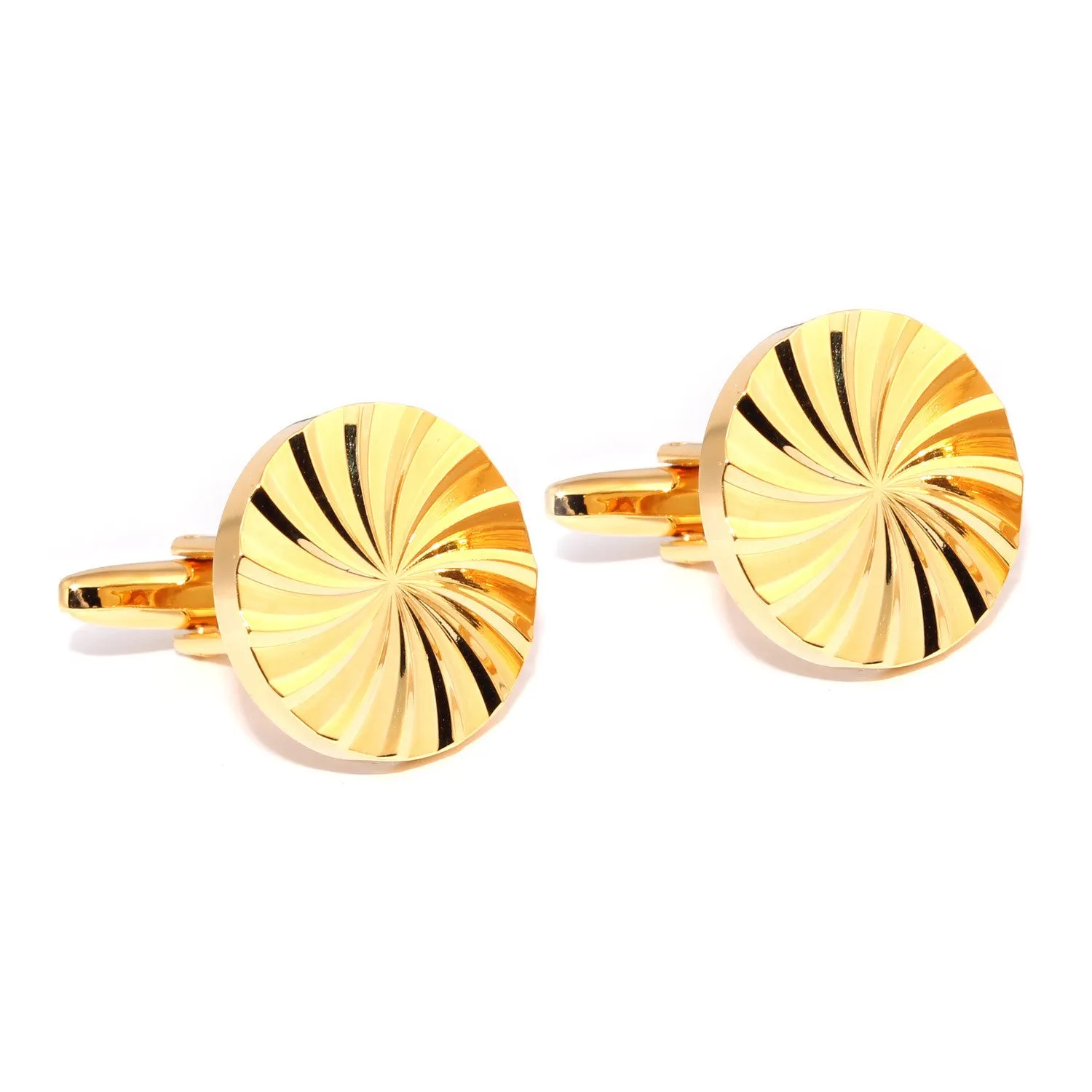 Gold Circle Cufflinks