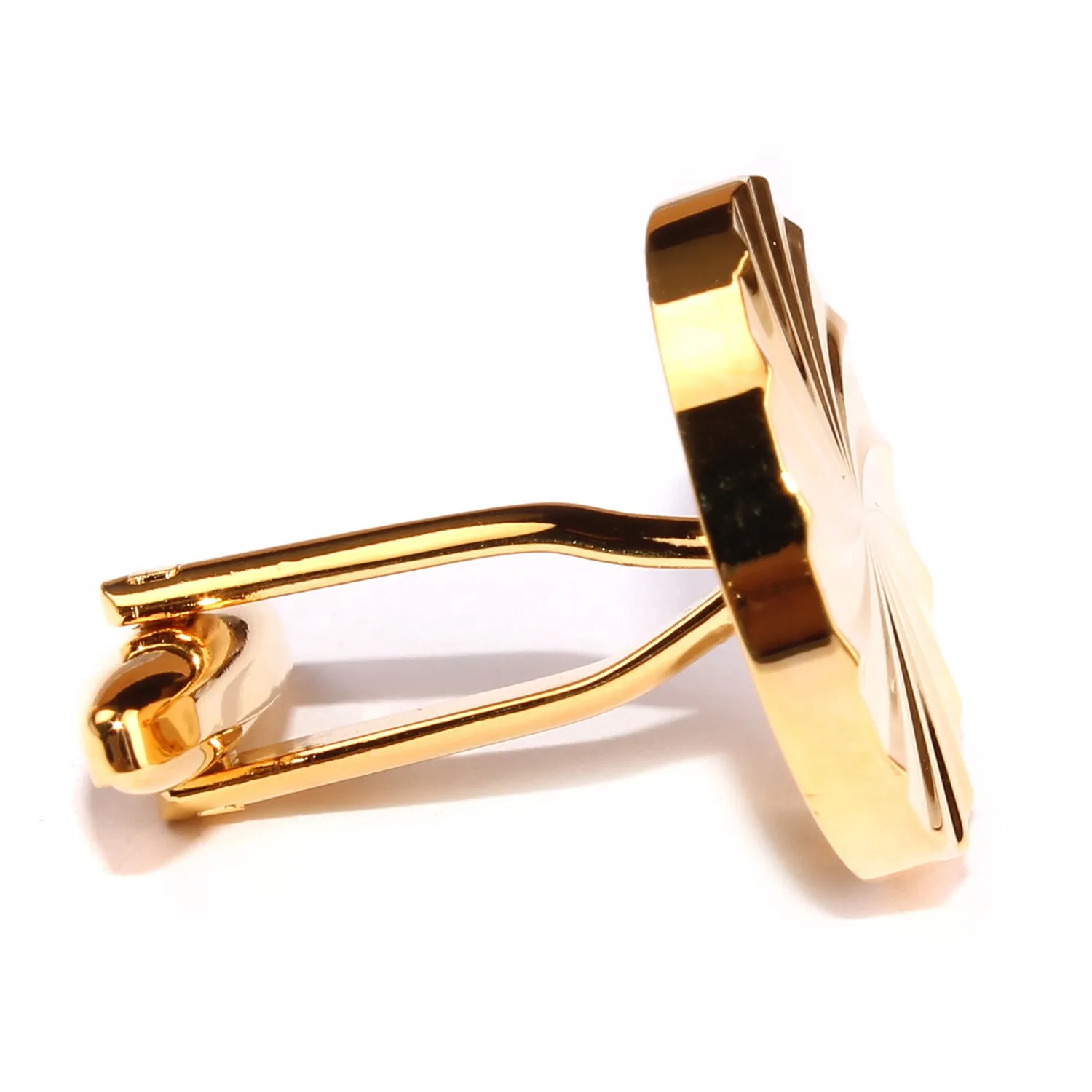 Gold Circle Cufflinks