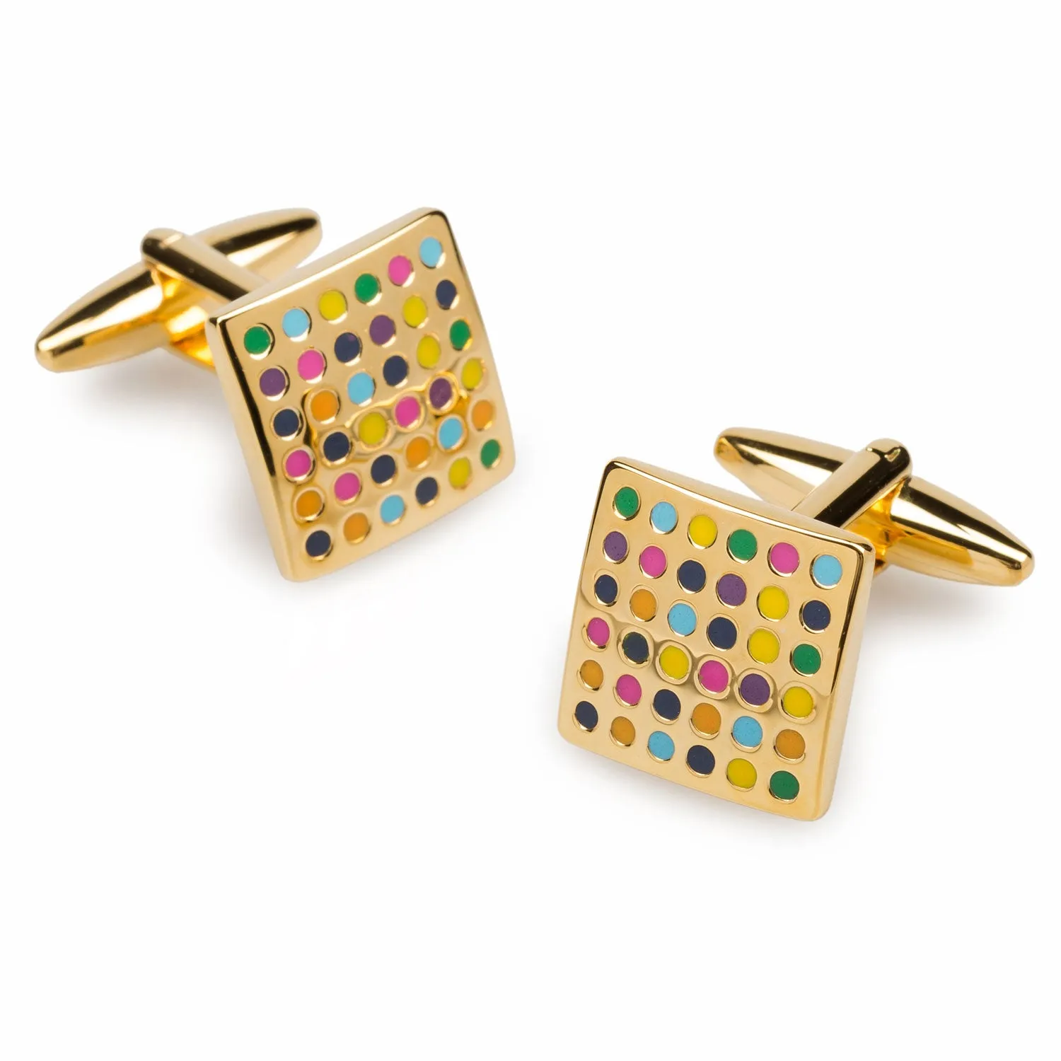 Gold Venice Confetti Cufflinks