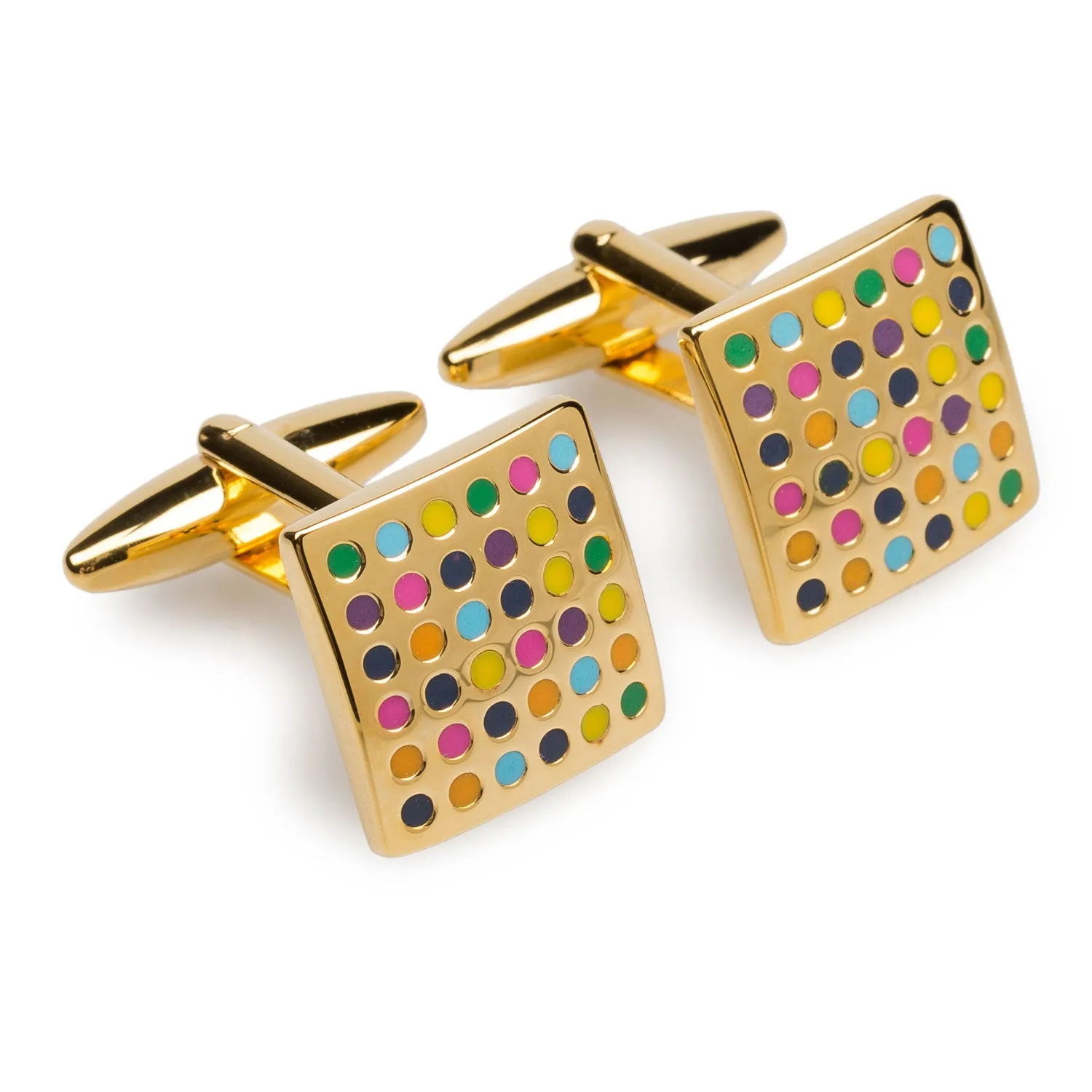 Gold Venice Confetti Cufflinks