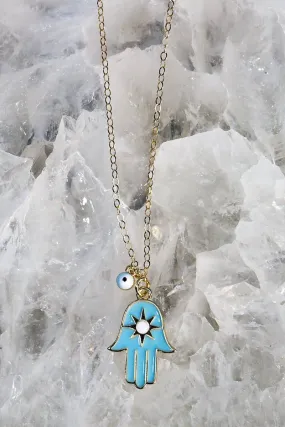 HAPPINESS HAMSA- TURQUOISE