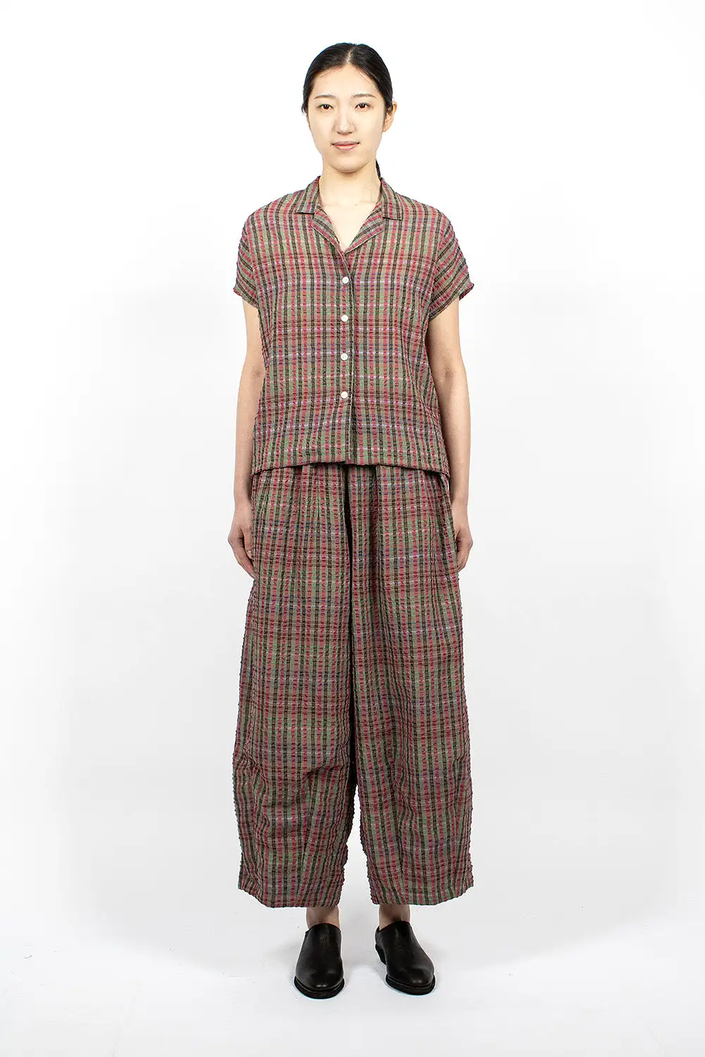 H.D.P. Pant Green  Plaid