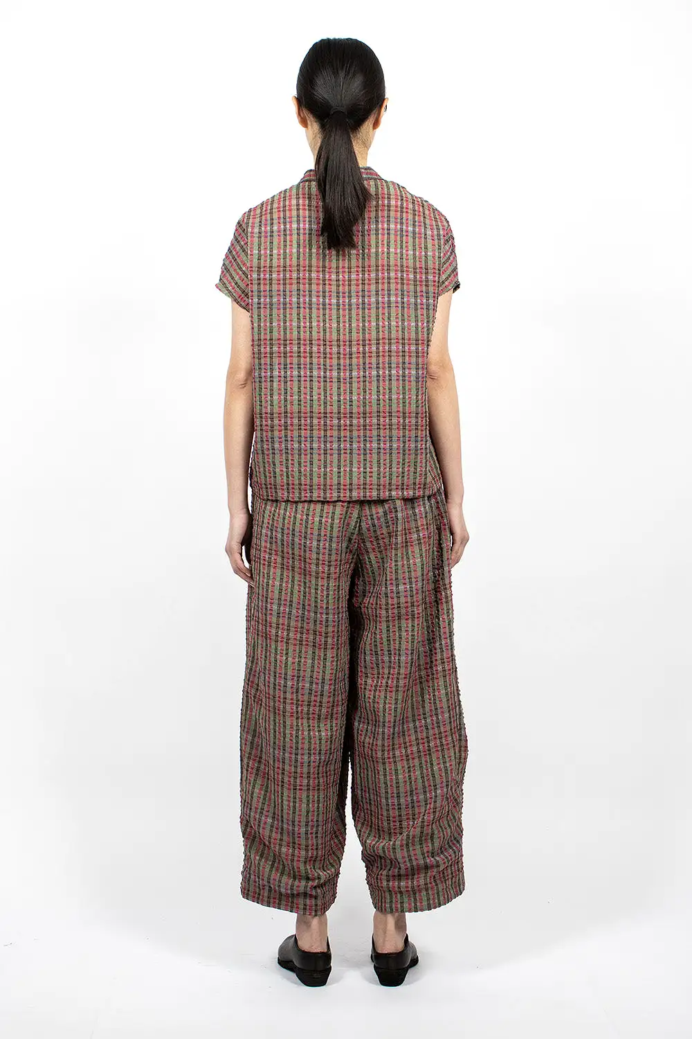 H.D.P. Pant Green  Plaid