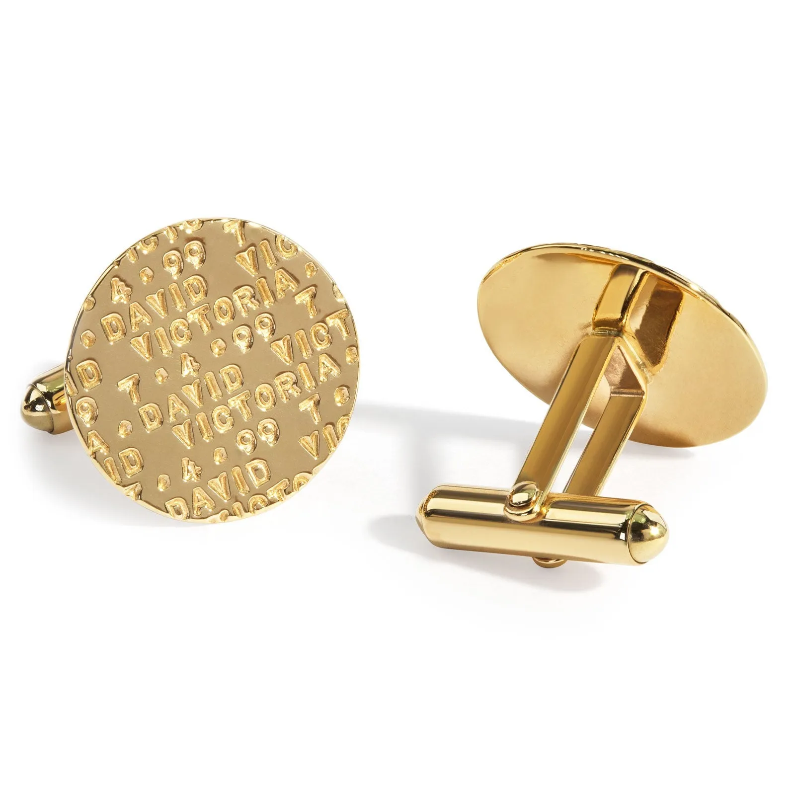     Heather B. Moore     Gold Anniversary Cufflinks