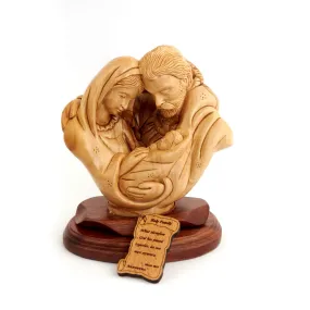 Holy Family Nativity Carving From the Holy Land, 7.9