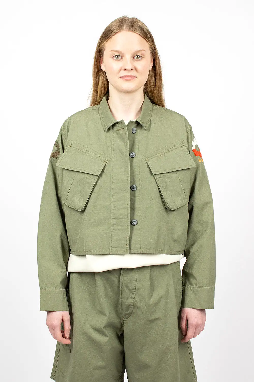 JK-50 Nam Cropped Jacket Army